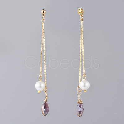 Long Chain Earrings EJEW-JE03691-02-1