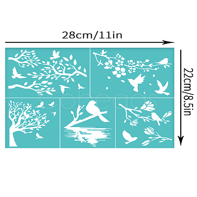 Self-Adhesive Silk Screen Printing Stencil X1-DIY-WH0338-290-1