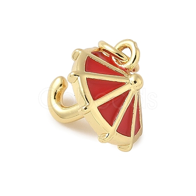 Brass Enamel Charms KK-C110-30G-03-1