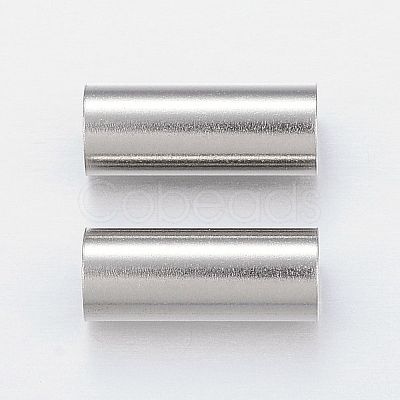 Tarnish Resistant 304 Stainless Steel Tube Beads STAS-P128-11-1