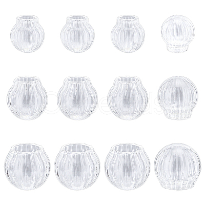 12Pcs 3 Style Mini Empty Clear Glass Globe FIND-NB0003-61-1