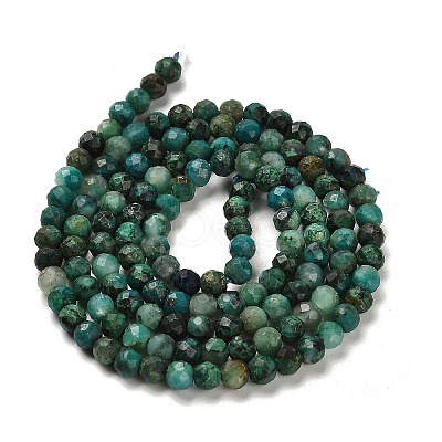 Natural Chrysocolla Beads Strands G-K373-B07-03-1