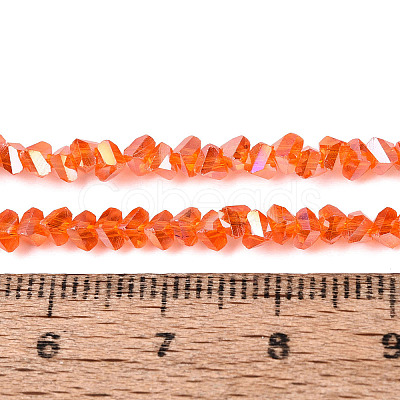Electroplate Transparent Glass Beads Strands LS-EGLA-Q139-01A-A10-1