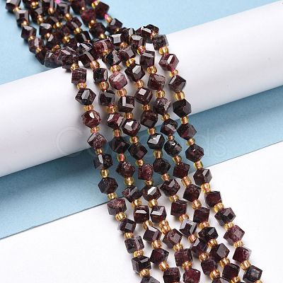 Natural Garnet Beads Strands G-P463-38-1