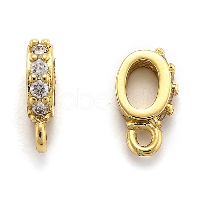 Brass Micro Pave Cubic Zirconia Tube Bails X-ZIRC-H119-11-1