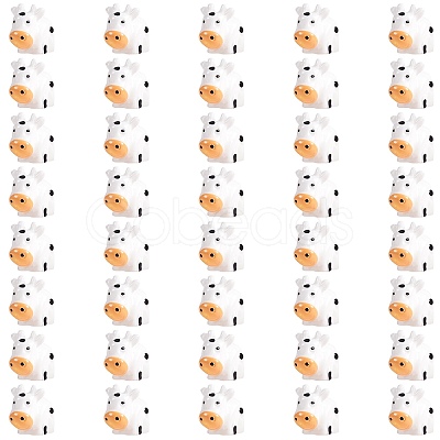 40Pcs Resin Mini Cow Home Display Decoration JX874A-1