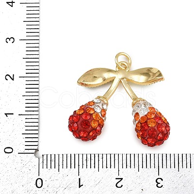 Brass Enamel Pendants KK-C114-28A-G-1