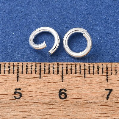 Brass Open Jump Rings KK-G604-08S-11-1
