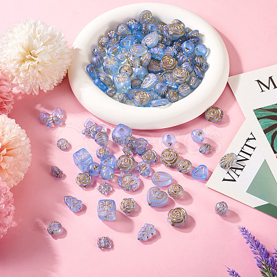 100G Transparent Acrylic Beads MACR-TA0002-02B-1