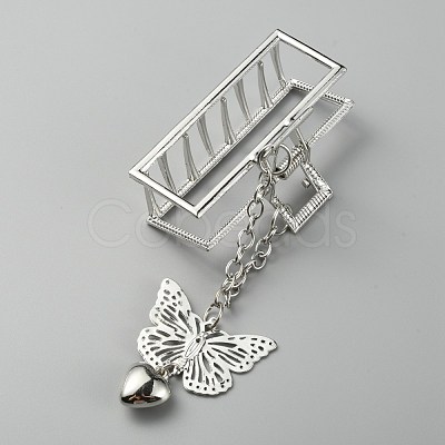 Rectangle Alloy Claw Hair Clips PHAR-WH0006-20-1