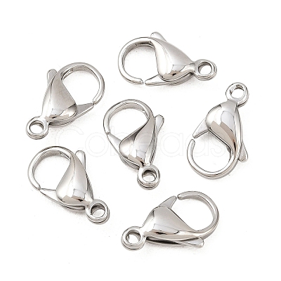 Tarnish Resistant 316 Surgical Stainless Steel Lobster Claw Clasps STAS-316-FL18A-1