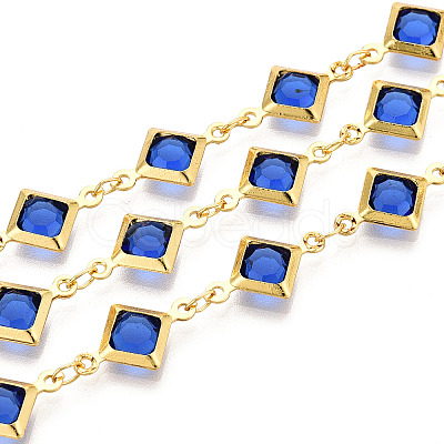 Brass Rhombus Link Chains CHC-N023-08E-G-1