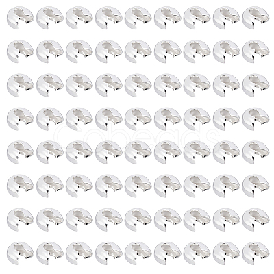 500Pcs Iron Crimp Beads Covers IFIN-ME0001-23A-1