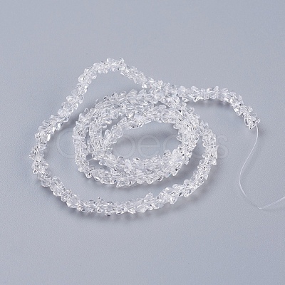 Transparent Glass Beads Strands EGLA-J146-4mm-NB01-1
