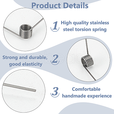 30Pcs Steel Torsion Spring FIND-BC0005-51B-1