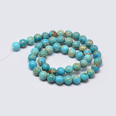 Natural Imperial Jasper Beads Strands X-G-I122-4mm-10-1