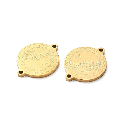 Ion Plating(IP) 304 Stainless Steel Connector Charms STAS-C074-11G-09-1