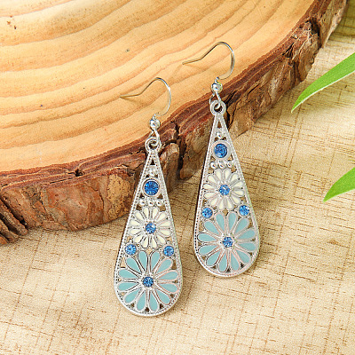 Bohemian Alloy Enamel Dangle Earrings FS-WG2DAA9-11-1