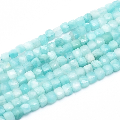 Natural Amazonite Beads Strands G-D0003-B11-1