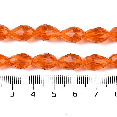 Transparent Glass Beads Strands EGLA-N013-T8mm-D09-1