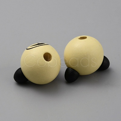 Wood European Beads WOOD-WH0029-69E-1