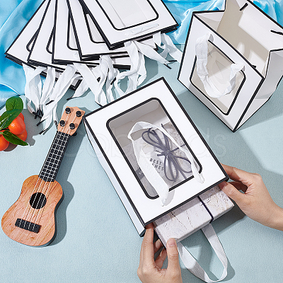 Rectangle Paper Gift Bags ABAG-WH0048-09D-1