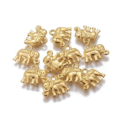 Vintage Elephant Charms PALLOY-ZN-47017-G-FF-1