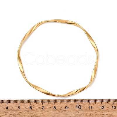 3Pcs 3 Colors 304 Stainless Steel Twisted Bangles Sets for Women BJEW-L610-27M-1