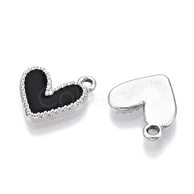 Rack Plating Alloy Enamel Charms ENAM-N056-343P-A-1