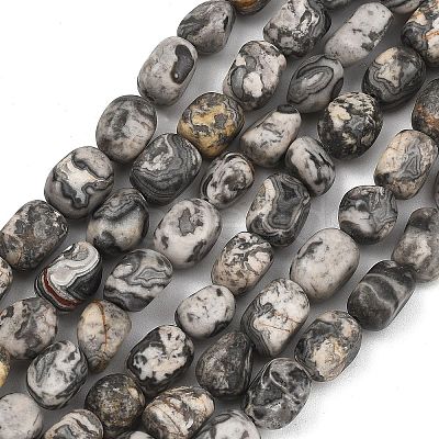 Natural Picasso Jasper Beads Strands GG-C286-A29-1