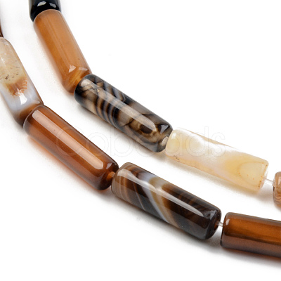 Natural Agate Gemstone Bead Strands G-T132-011-1