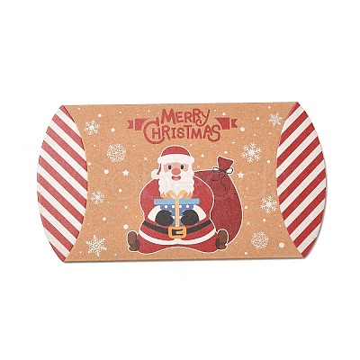 Christmas Theme Cardboard Candy Pillow Boxes CON-G017-02A-1