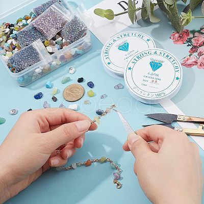 DIY Stretch Bracelets Making Kits DIY-CA0002-37-1