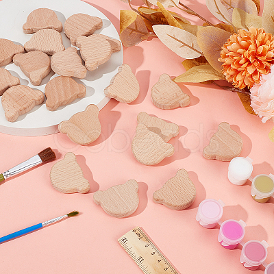 1 Set Unfinished Wooden Chips WOOD-OC0003-98A-1