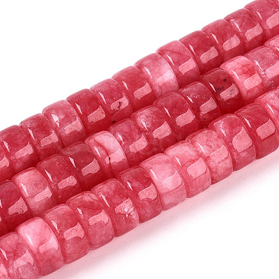 Dyed Natural White Jade Beads Strands G-T143-17G-1