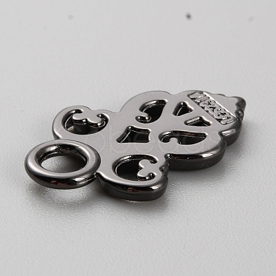 Alloy Snap Lock Clasps Findings FIND-WH0419-08B-1