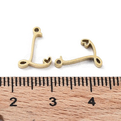 304 Stainless Steel Charms STAS-M327-02G-L-1