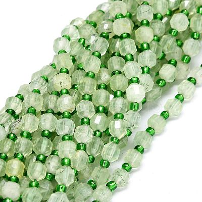 Grade AA Natural Prehnite Beads Strands G-O201B-36-1