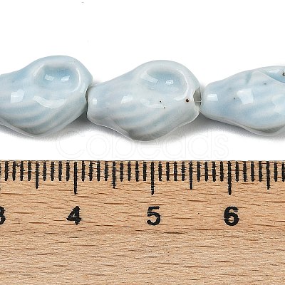 Ocean Series Handmade Porcelain Beads PORC-R002-04A-07-1