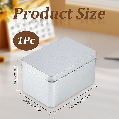 Tinplate Storage Boxs with Lids CON-WH20001-25B-1