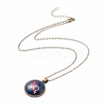 Rainbow Pride Necklace LS-NJEW-F290-01G-1