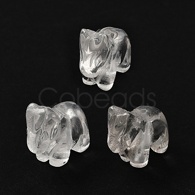 Chinese Zodiac Natural Quartz Crystal Carved Beads G-D300-01F-1
