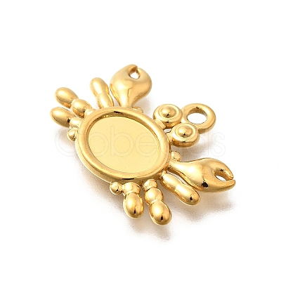 304 Stainless Steel Pendant Cabochon Settings STAS-E545-04F-G-1