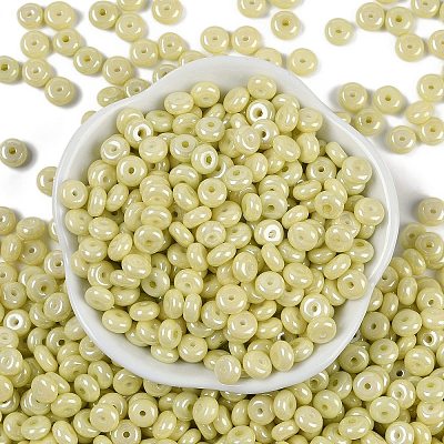 Opaque Colours Luster Glass Seed Beads SEED-P008-01C-08-1