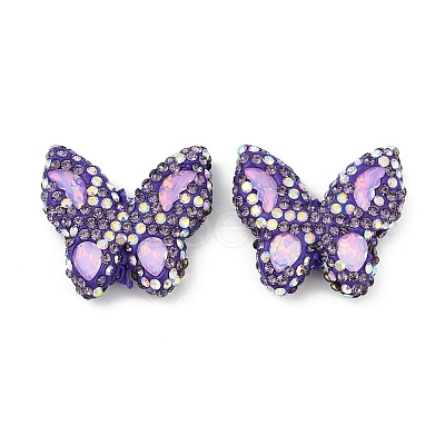Handmade Polymer Clay Rhinestone Beads CLAY-NH0001-11C-1