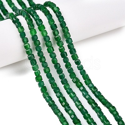 Dyed Natural White Jade Beads Strands G-T138-212-1