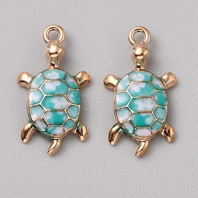 Alloy Enamel Pendants FIND-CJC0027-01G-08-1