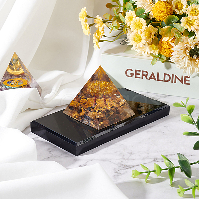 Rectangle Opaque Acrylic Display Base DJEW-WH0034-50B-1