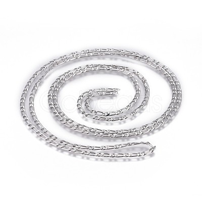 Tarnish Resistant 304 Stainless Steel Figaro Chains CHS-G005-D-01P-1