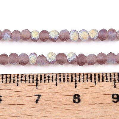 Transparent Glass Beads Strands EGLA-A044-T2mm-MB07-1